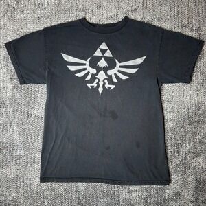 Nintendo Legend of Zelda Skyward Sword T-Shirt Mens Medium Black Triforce 2012